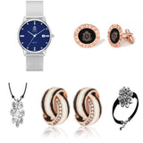 legacy-blue-sliver-watch-with-rabat-earring-rose-cufflinks-image